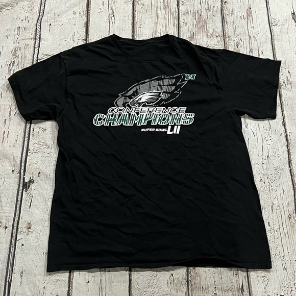 Philadelphia Eagles Conference Champions Super Bowl LII NFL Football Tee Tshirt - Picture 1 of 3